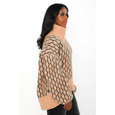 FAM New Pattern - beige/sort