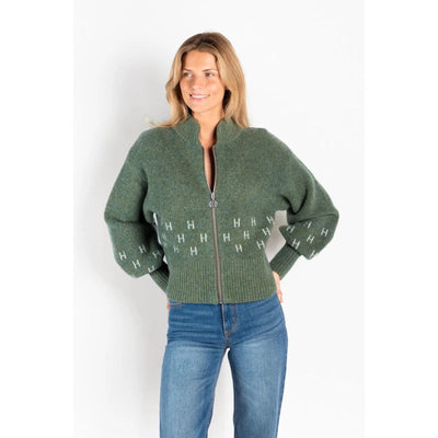 Märtha Short Jacket - støvet grøn