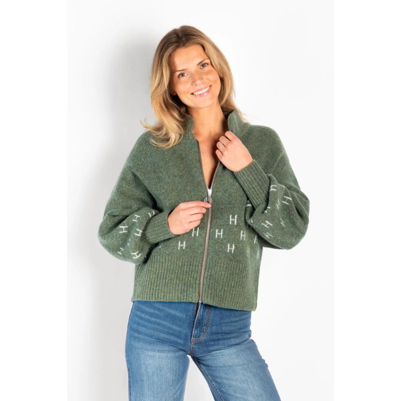 Märtha Short Jacket - støvet grøn