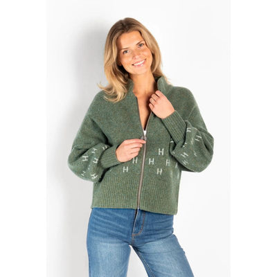 Märtha Short Jacket - støvet grøn