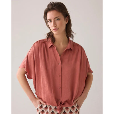 Summum Boxy Bluse - Sephia Blush