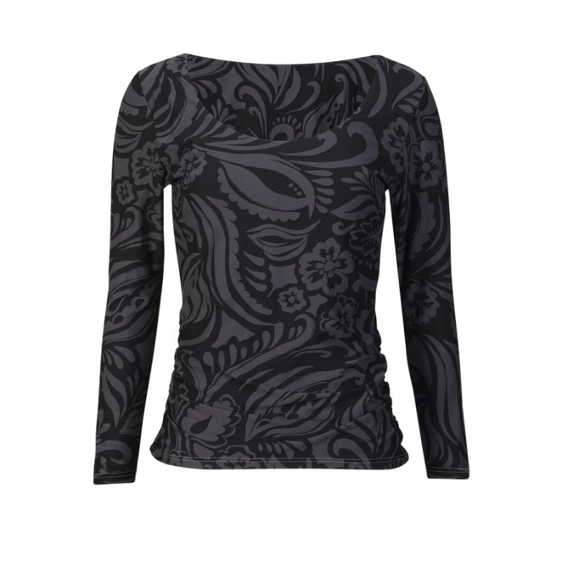 Liberte Alma Turn Top - Dark Grey Black Tia