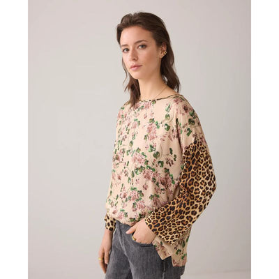 Summum Blomster Print Top - Multicolour
