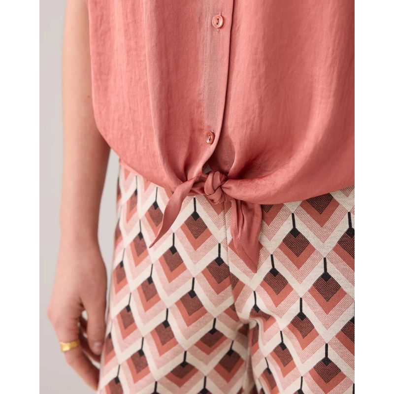 Summum Boxy Bluse - Sephia Blush