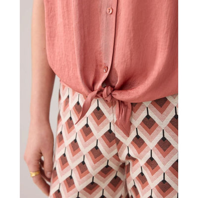 Summum Boxy Bluse - Sephia Blush