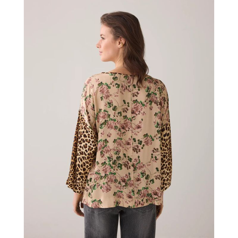 Summum Blomster Print Top - Multicolour