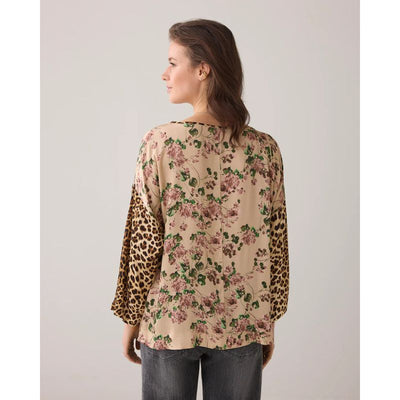 Summum Blomster Print Top - Multicolour