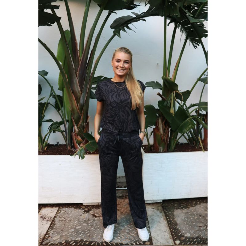 Liberte Alma Wide Pants - Dark Grey Black Tia