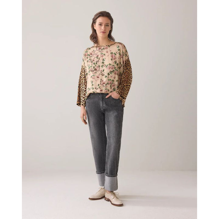 Summum Blomster Print Top - Multicolour