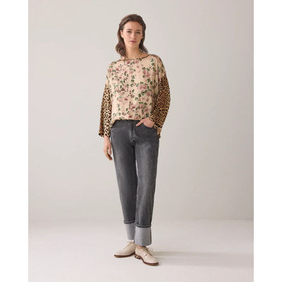 Summum Blomster Print Top - Multicolour