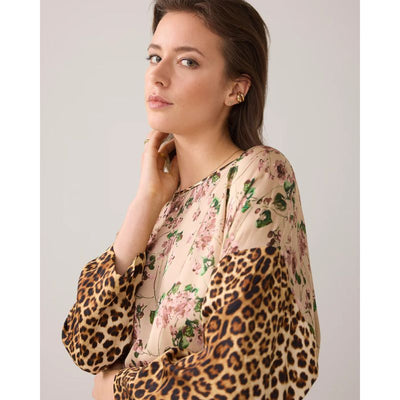 Summum Blomster Print Top - Multicolour