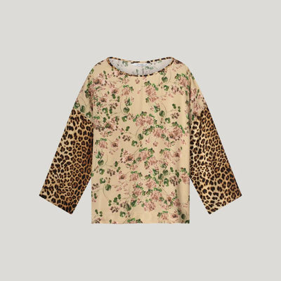 Summum Blomster Print Top - Multicolour