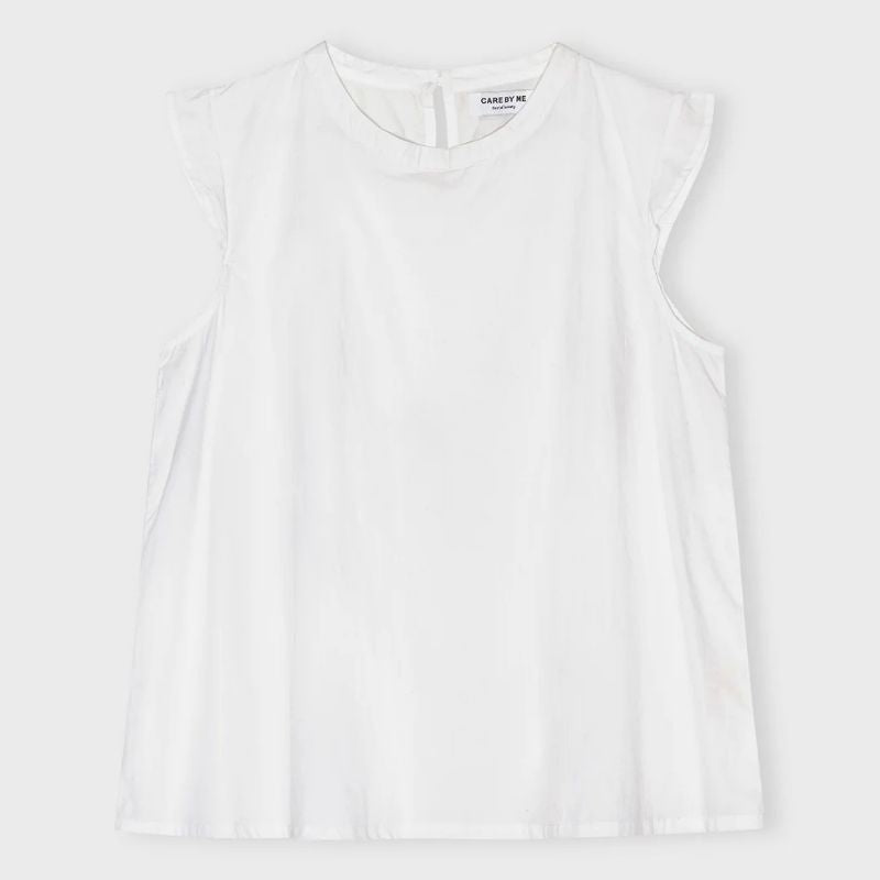 Care By Me Laura Leaf Top - Hvid