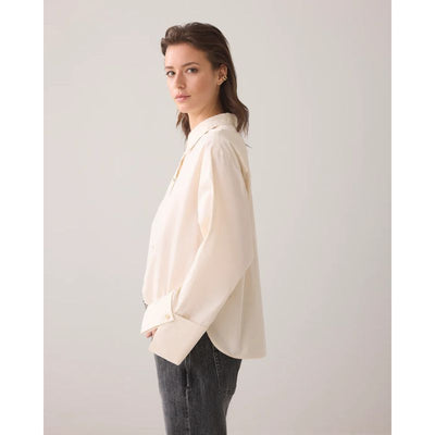 Summum Wide Cuff Blouse - Ivory