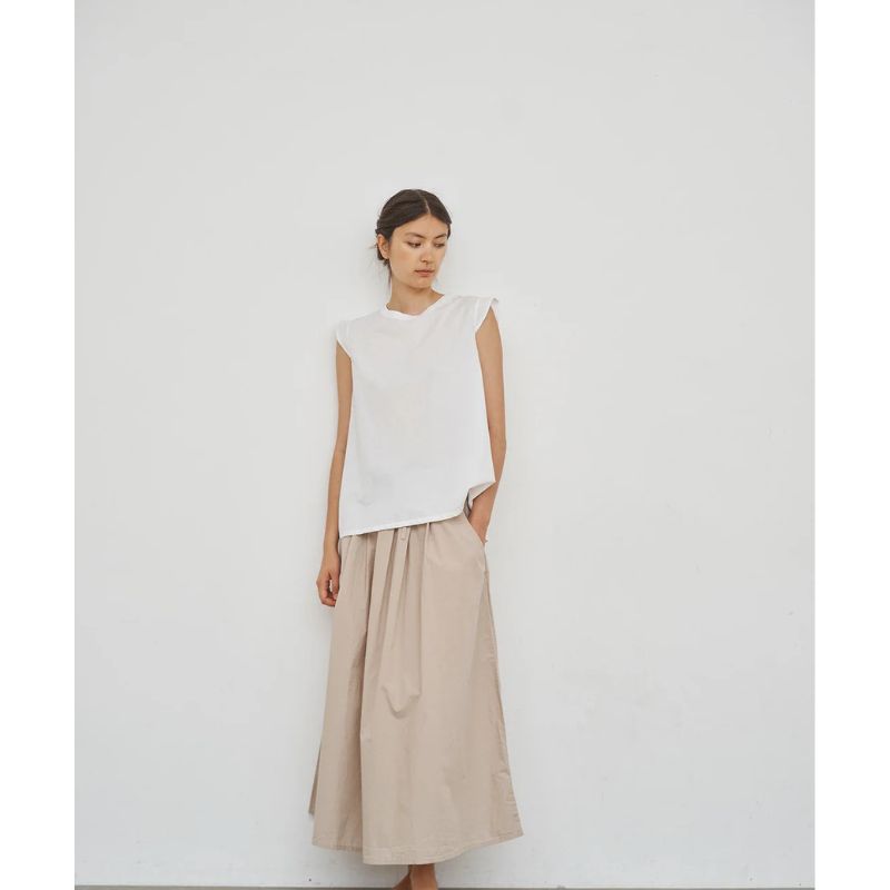 Care By Me Laura Leaf Top - Hvid