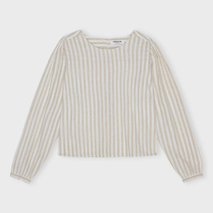Care By Me Cecilie Bluse - Nature / White Stripe