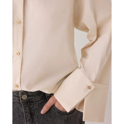 Summum Wide Cuff Blouse - Ivory