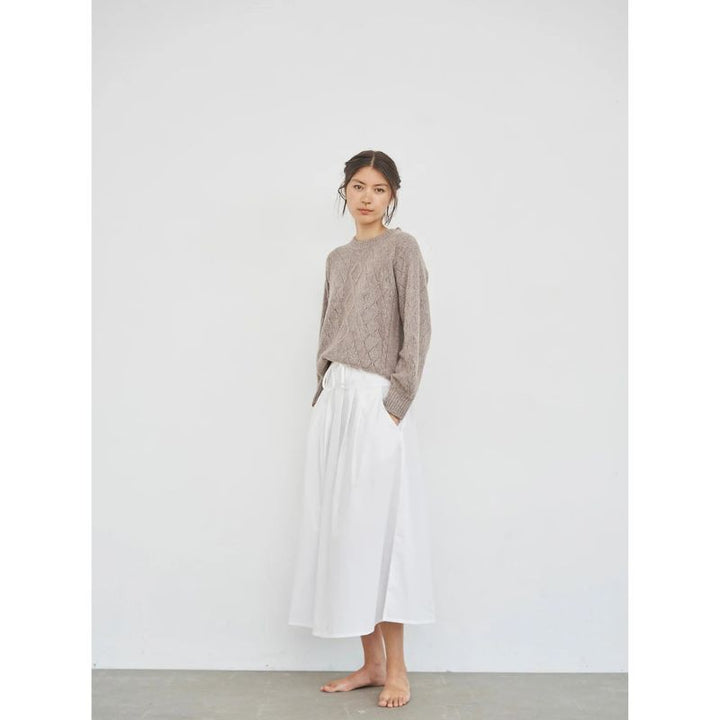 Care By Me Christine Cable Sweater - Dark Sand