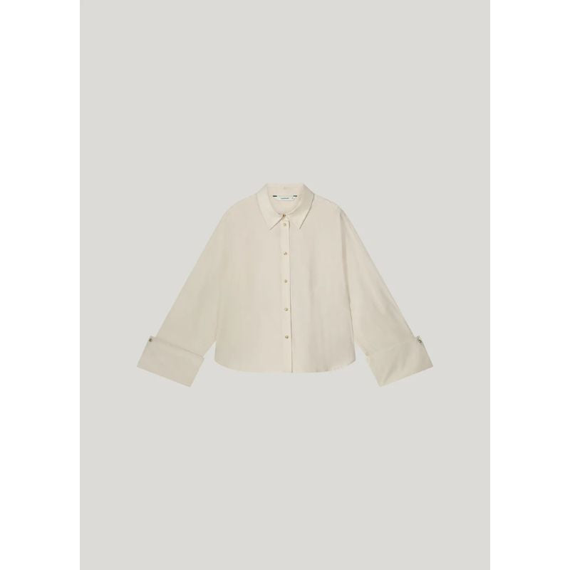 Summum Wide Cuff Blouse - Ivory