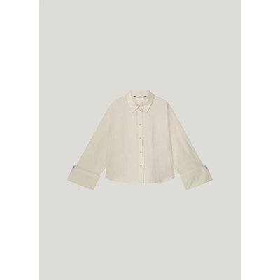 Summum Wide Cuff Blouse - Ivory