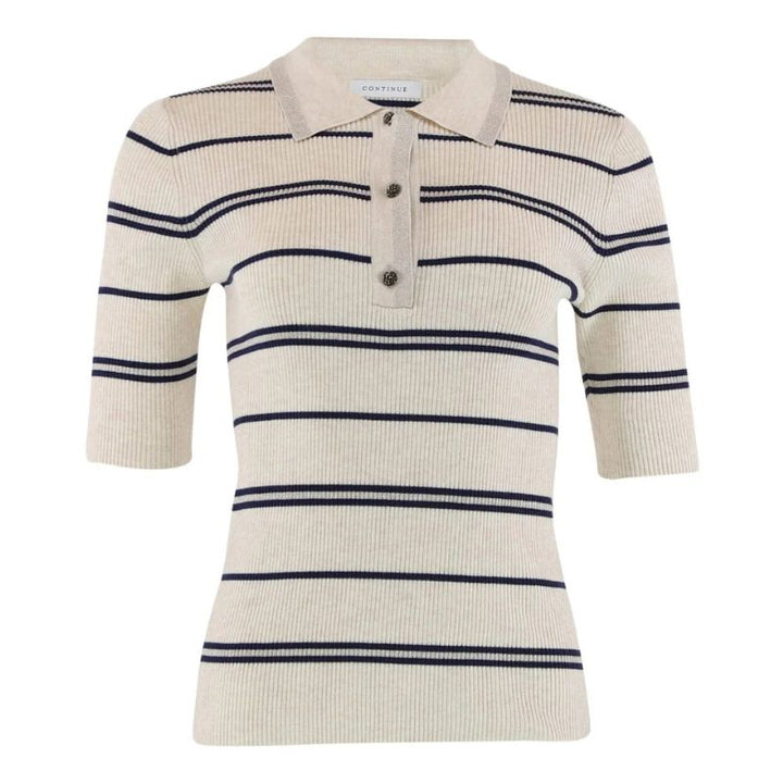 Continue Eva Polo Shirt - Sand / Navy