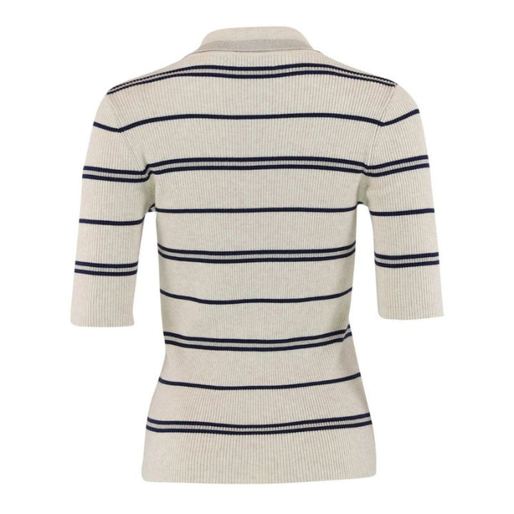 Continue Eva Polo Shirt - Sand / Navy