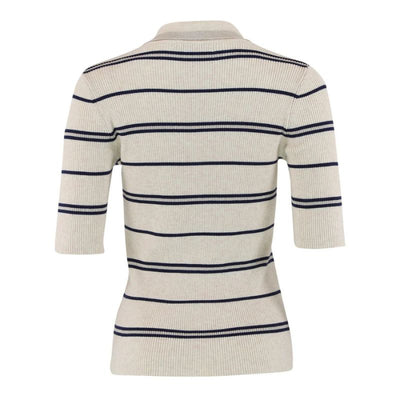 Continue Eva Polo Shirt - Sand / Navy