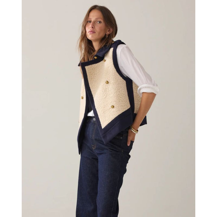 Summum Gilet Boucle Vest - Midnight Blue