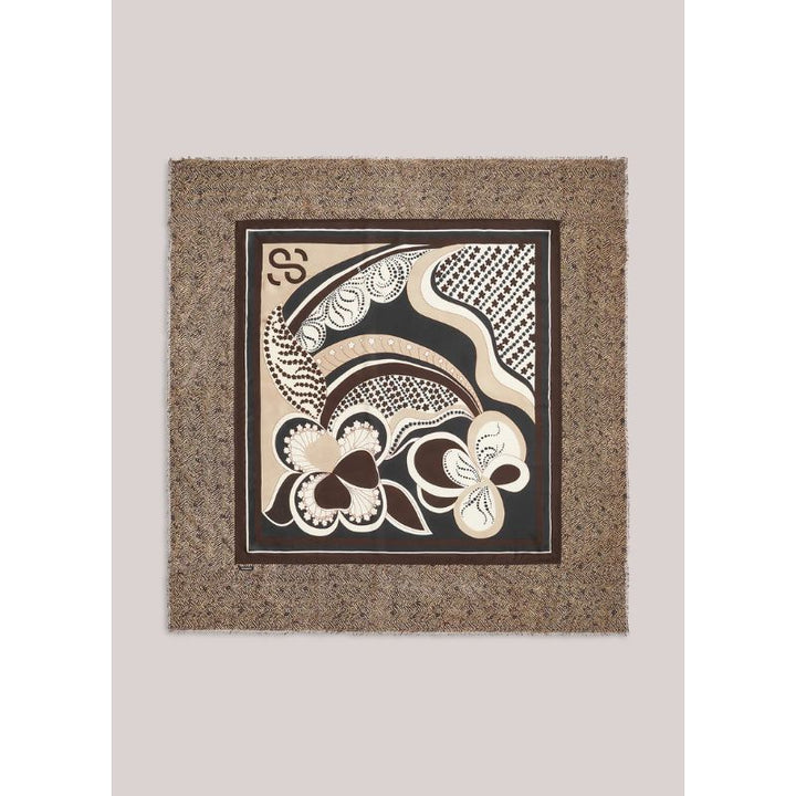 Summum Scarf Zz Print - Dark Chocolate