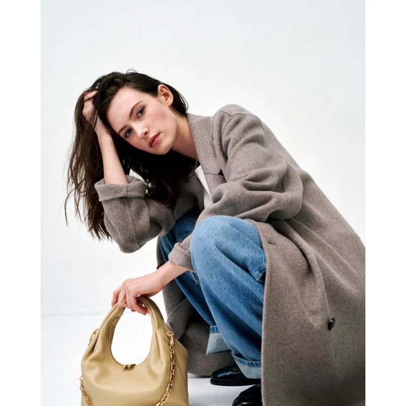 Pourchet Arche Lille Håndtaske - Beige