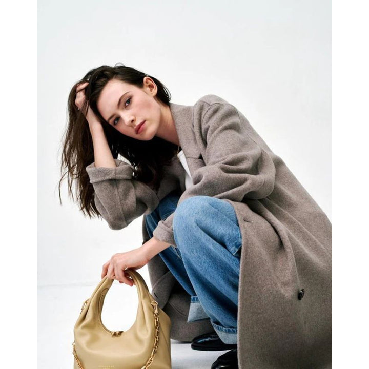 Pourchet Arche Lille Håndtaske - Beige
