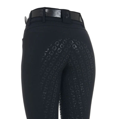 Equestro Hig Waist Full Grip Ridebukser - Sort