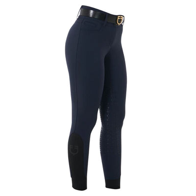 Equestro Hig Waist Full Grip Ridebukser - Navy