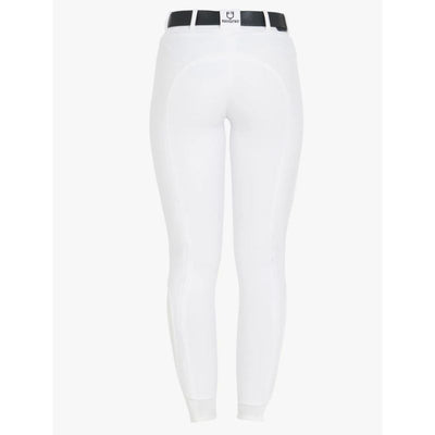 Equestro Hig Waist Full Grip Ridebukser - Hvid