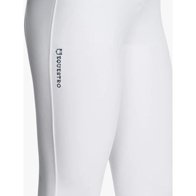 Equestro Hig Waist Full Grip Ridebukser - Hvid