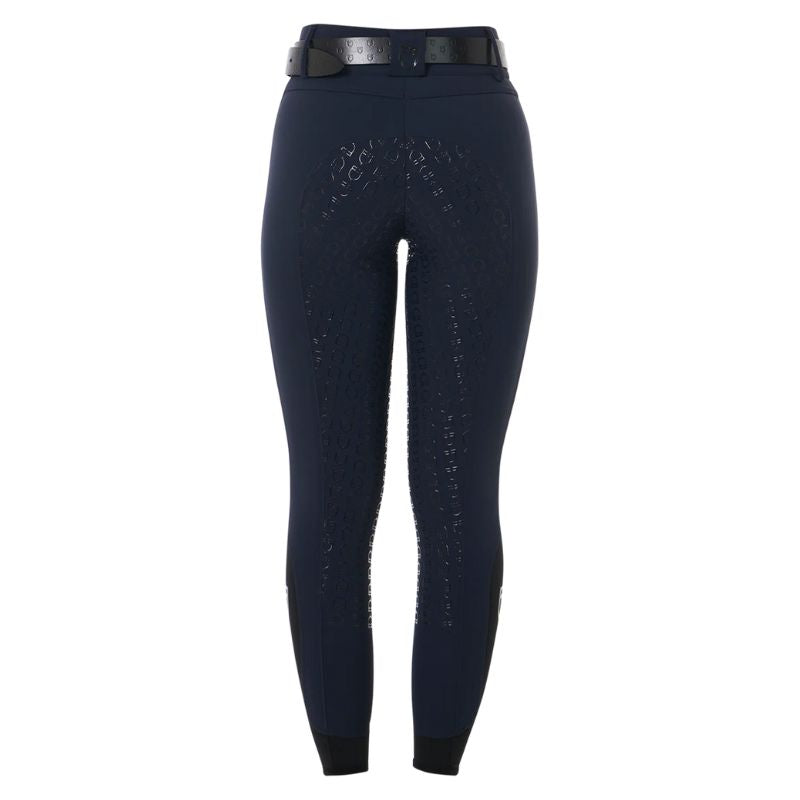 Equestro Hig Waist Full Grip Ridebukser - Navy