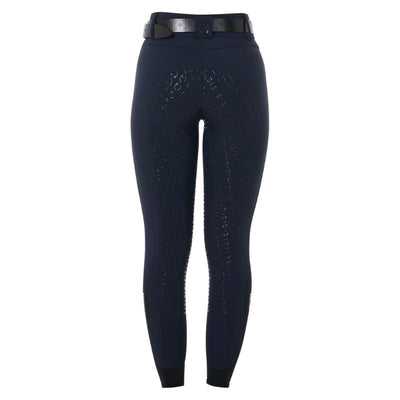 Equestro Hig Waist Full Grip Ridebukser - Navy