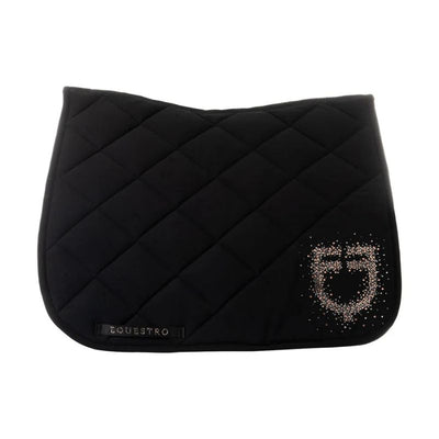 Equestro Rhinestone Logo Underlag - Sort