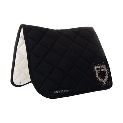Equestro Rhinestone Logo Underlag - Sort