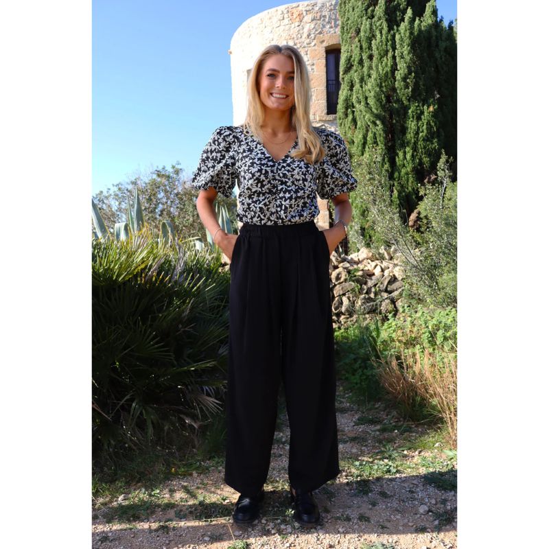 Liberte Vera wide Pant - Sort