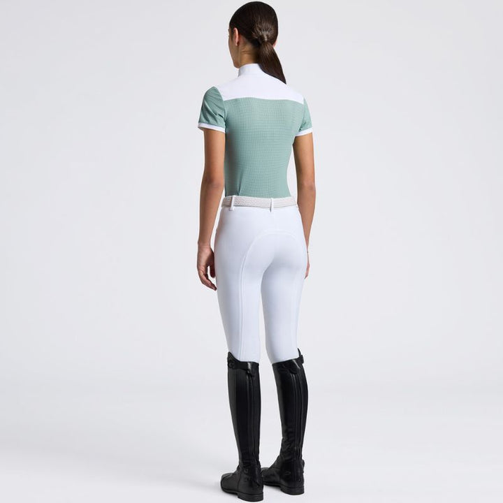 CT Perforeted Jersey Shirt - Light Teal Green