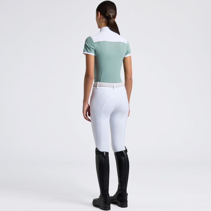 CT Perforeted Jersey Shirt - Light Teal Green