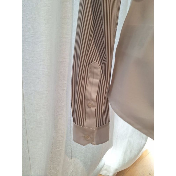 Boss Edora Ridebluse - Stribet Walnut