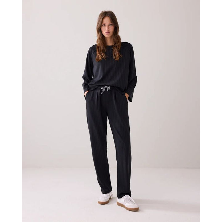 Summum Scuba Pinstripe Bukser - Sort