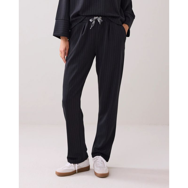 Summum Scuba Pinstripe Bukser - Sort