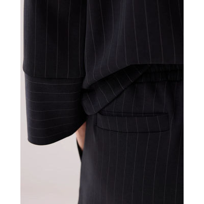 Summum Scuba Pinstripe Bukser - Sort