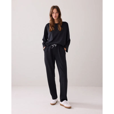 Summum Scuba Pinstripe Bukser - Sort