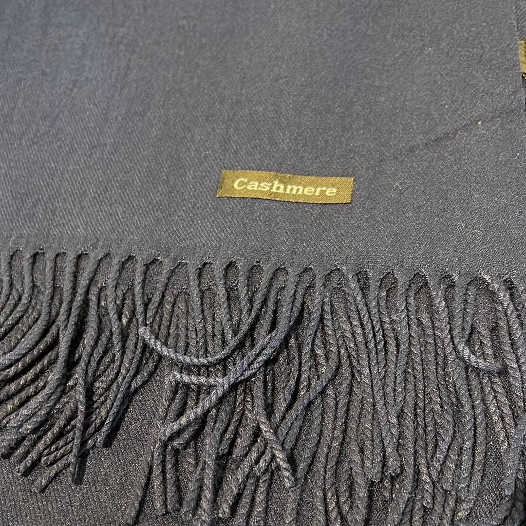 Cashmere Tørklæde - Navy