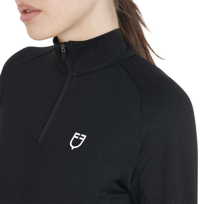 Equestro Base Layer Ridebluse - Sort, ridebluse, ridetøj, rideudstyr, til rytter, 