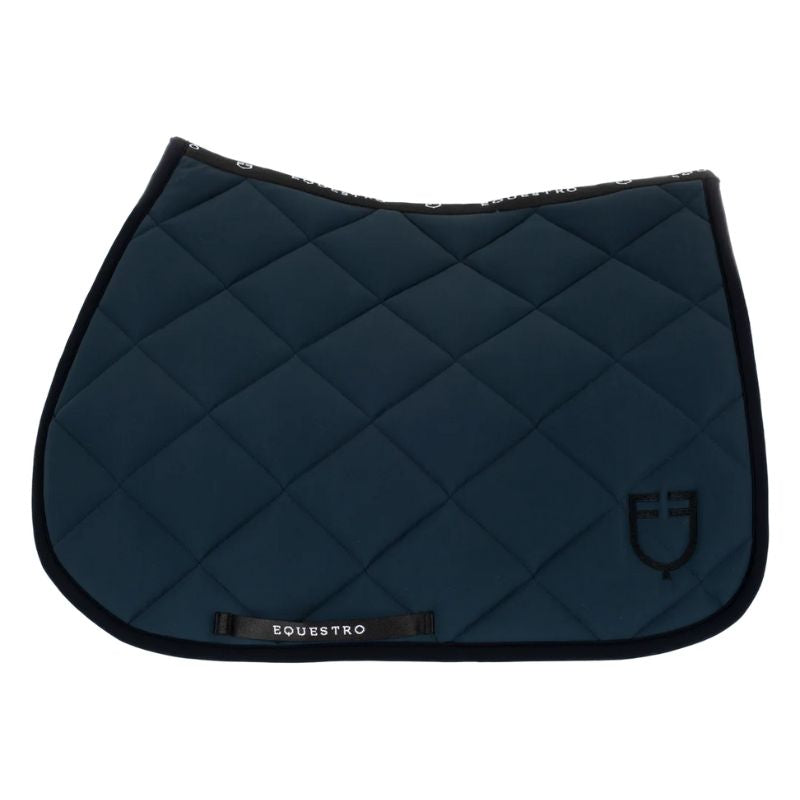 Equestro Black Line Underlag - Navy, underlag, sadelunderlag, dressurunderlag,  udstyr til heste, rideudsty, 